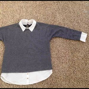 Ann Taylor Collared Sweater
